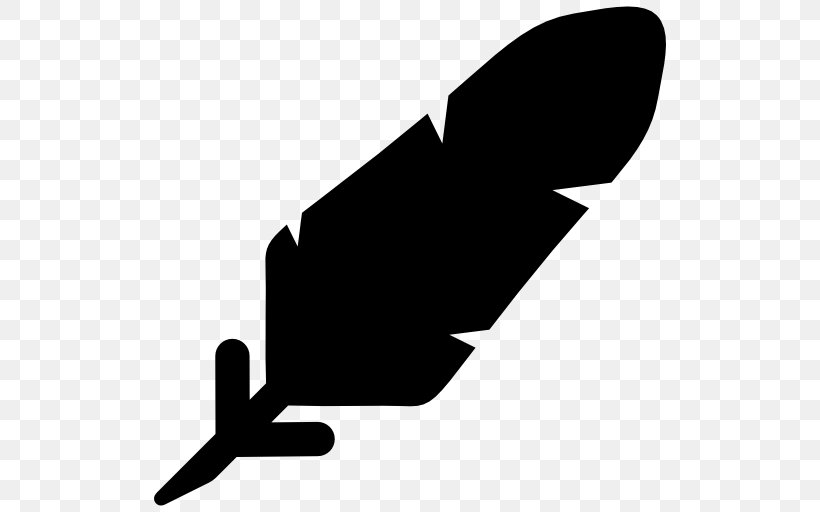 Bird Feather Clip Art, PNG, 512x512px, Bird, Autocad Dxf, Beak, Black, Black And White Download Free