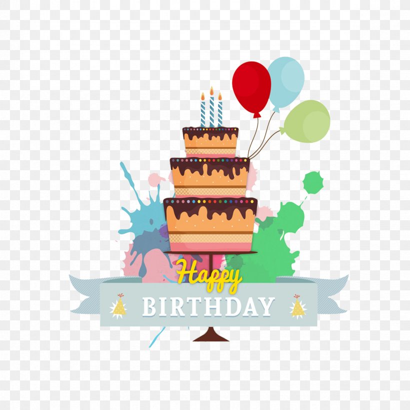 Birthday Cake Wedding Cake Greeting Card Birthday Card, PNG, 2362x2362px, Birthday Cake, Anniversary, Art, Balloon, Banner Download Free