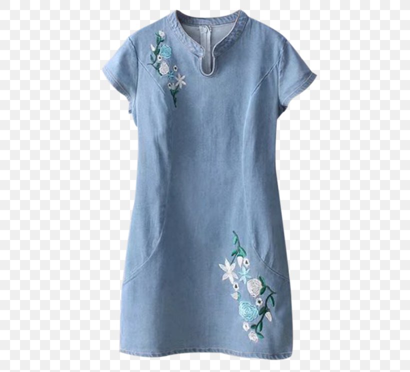 T-shirt Dress Sleeve Clothing Cheongsam, PNG, 558x744px, Tshirt, Active Shirt, Blouse, Blue, Cheongsam Download Free