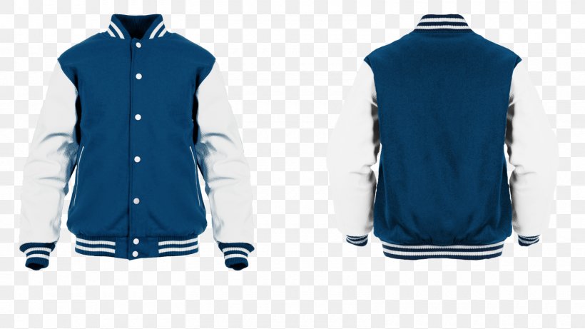 T-shirt Jacket Letterman Clothing Varsity Team, PNG, 1600x900px, Tshirt, Blue, Brand, Clothing, Cobalt Blue Download Free