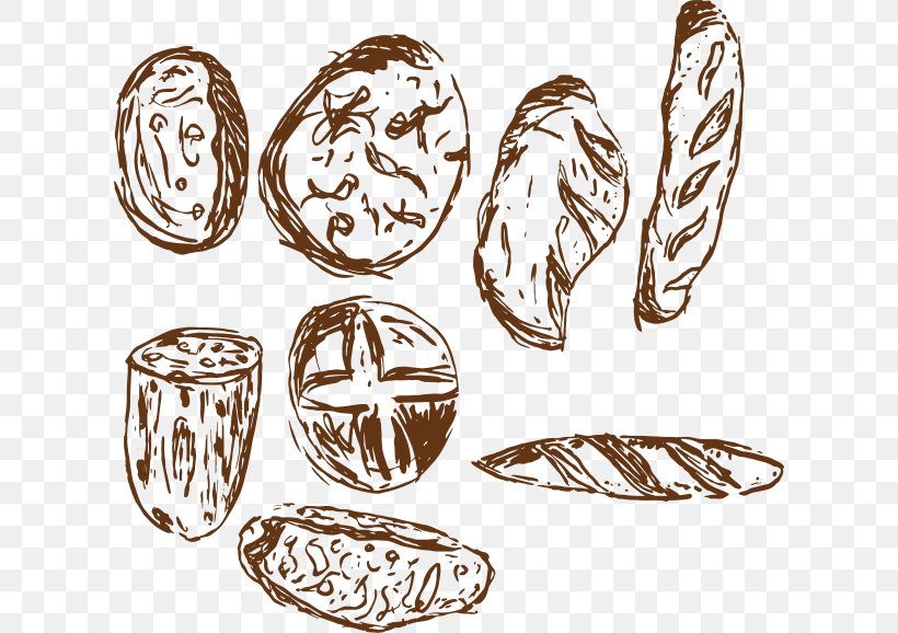 Ingredient Food Drawing, PNG, 612x578px, Ingredient, Art, Black And White, Body Jewelry, Bread Download Free