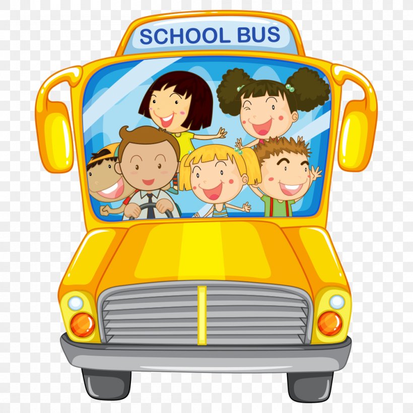 School Bus Clip Art Vector Graphics Image, PNG, 1000x1000px, Bus, Bus Driver, Child, Play, Royaltyfree Download Free