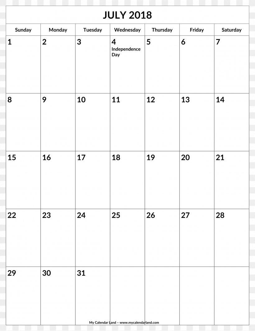 2018 Mercedes-Benz C-Class 0 Calendar July Month, PNG, 2550x3300px, 2018, 2018 Mercedesbenz C, 2018 Mercedesbenz Cclass, Area, Calendar Download Free