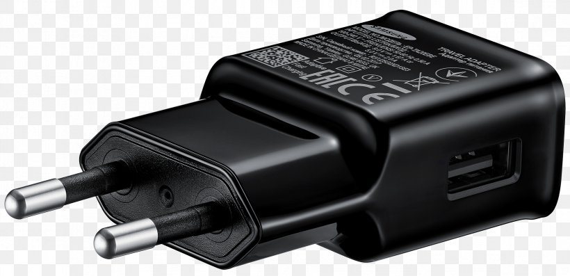 Battery Charger Samsung Galaxy S8 USB-C Quick Charge, PNG, 2344x1135px, Battery Charger, Ac Adapter, Ac Power Plugs And Sockets, Adapter, Battery Download Free