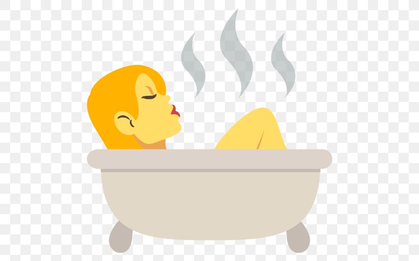 Emoji Smiley Emoticon Bathroom Bathtub, PNG, 512x512px, Emoji, Bathing, Bathroom, Bathtub, Beak Download Free