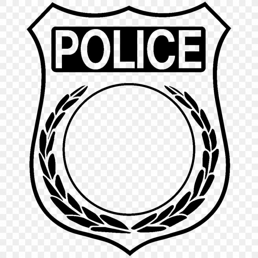 Police Officer Badge Detective Sheriff, PNG, 1000x1000px, Police, Area, Ausmalbild, Badge, Ball Download Free
