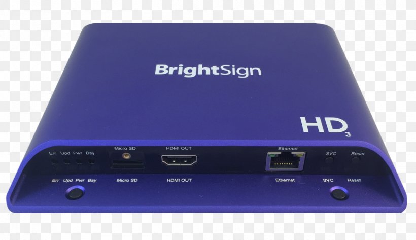 BrightSign HD223 Digital Signs Digital Media Player Computer Network, PNG, 1046x604px, 4k Resolution, Brightsign Hd223, Computer Network, Computer Software, Digital Media Download Free