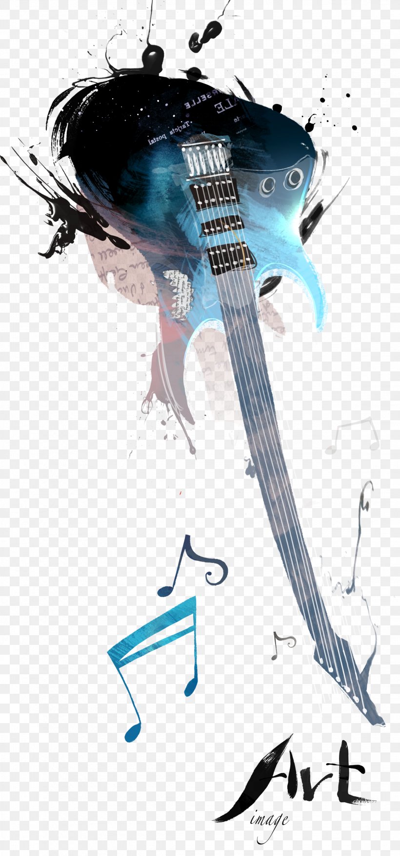Electric Guitar Musical Instrument, PNG, 2321x4961px, Watercolor, Cartoon, Flower, Frame, Heart Download Free