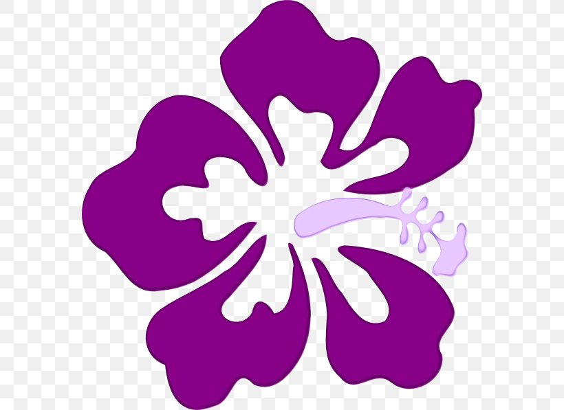 Violet Purple Clip Art Hibiscus Petal, PNG, 582x597px, Watercolor, Flower, Hawaiian Hibiscus, Hibiscus, Magenta Download Free