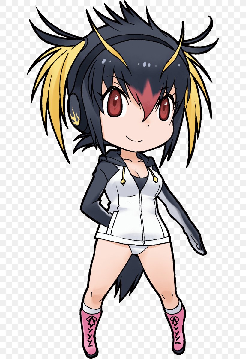 Kemono Friends Southern Rockhopper Penguin Gentoo Penguin Royal Penguin, PNG, 640x1195px, Watercolor, Cartoon, Flower, Frame, Heart Download Free