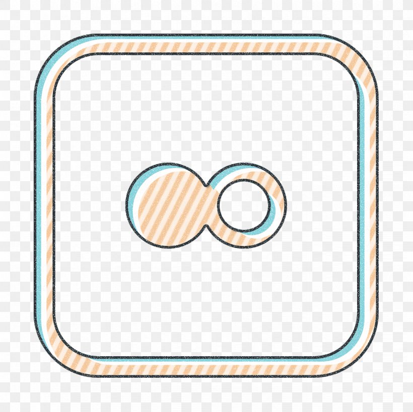 Social Media Icon, PNG, 1226x1226px, Flickr Icon, Beige, Line Art, Media Icon, Meter Download Free