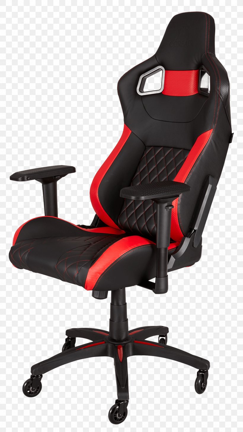 Black Office & Desk Chairs Gaming Chair Seat, PNG, 1014x1800px, Black, Armrest, Car Seat Cover, Chair, Comfort Download Free