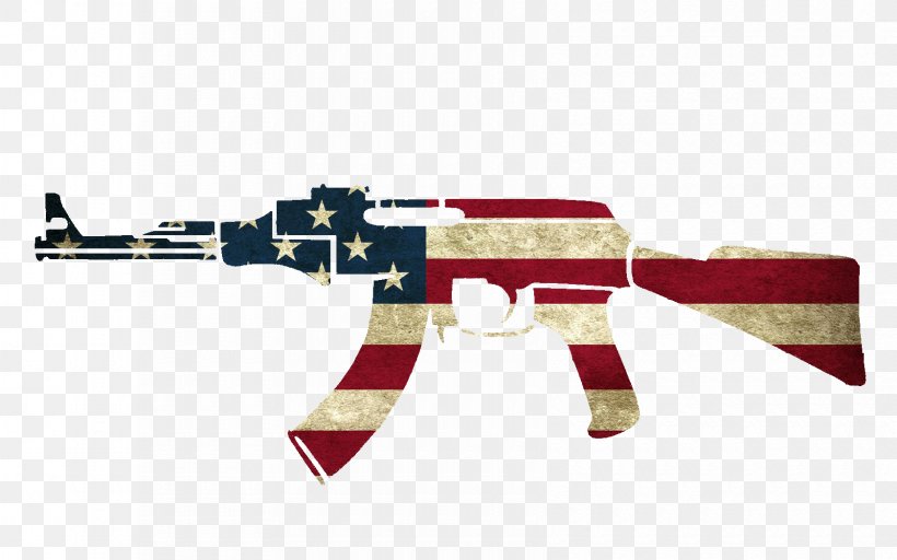 Flag Of The United States Firearm Weapon AK-47, PNG, 1680x1050px, Watercolor, Cartoon, Flower, Frame, Heart Download Free