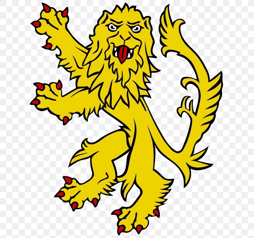 Lion Royal Banner Of Scotland Clip Art, PNG, 683x768px, Lion, Art, Artwork, Banner, Beak Download Free