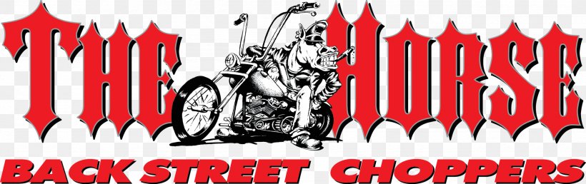 The Horse BackStreet Choppers Magazine The Horse BackStreet Choppers Magazine Logo Motorcycle, PNG, 2560x808px, Horse, Advertising, Banner, Brand, Ceramic Download Free