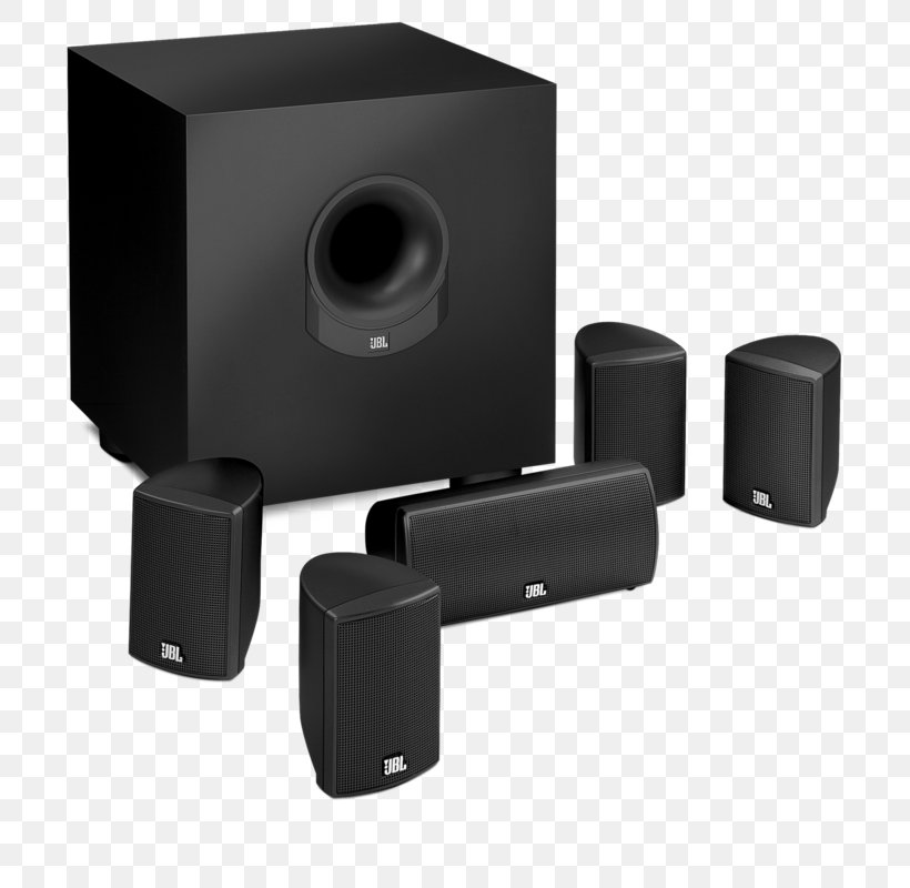 Home Theater Systems Loudspeaker 5.1 Surround Sound JBL Subwoofer, PNG, 800x800px, 51 Surround Sound, Home Theater Systems, Audio, Audio Equipment, Cinema Download Free