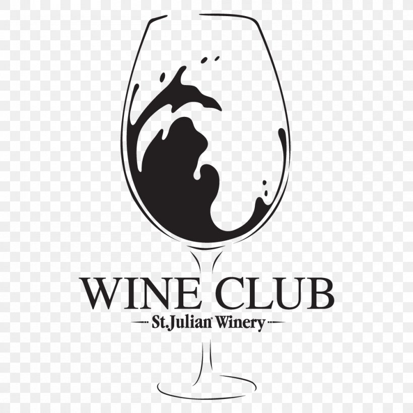 Logo Wine Cocktail Wine Clubs St. Julian Winery, PNG, 1000x1000px, Logo, Artwork, Bar, Black And White, Brand Download Free