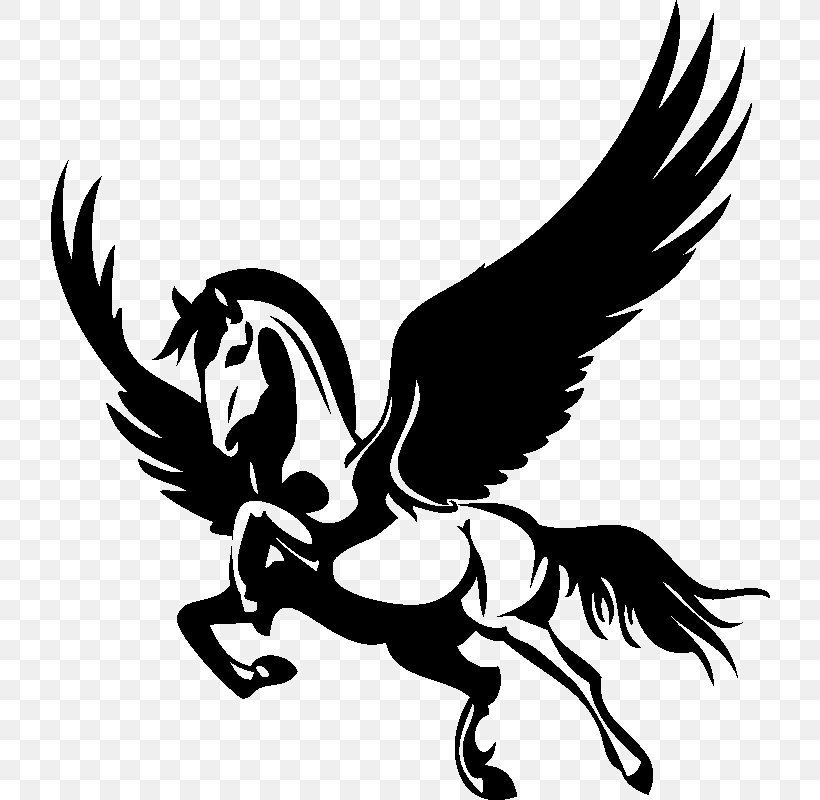 Horse Sticker Drawing Gallop Pegasus, PNG, 800x800px, Horse, Art, Beak, Bird, Bird Of Prey Download Free