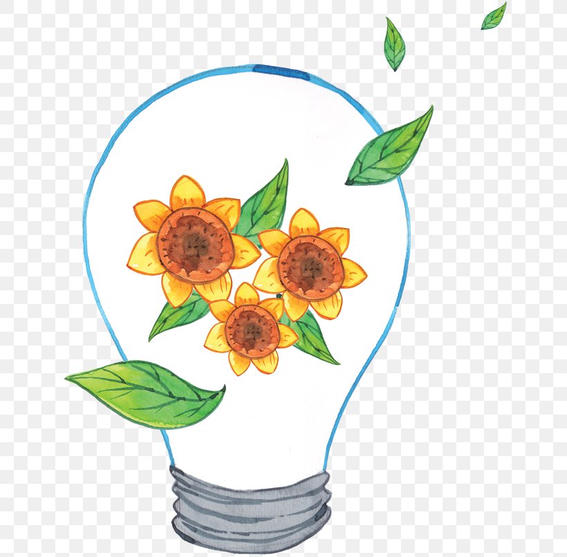 Incandescent Light Bulb Environmental Protection Illustration, PNG, 772x806px, Incandescent Light Bulb, Cut Flowers, Ecology, Energy Conservation, Environmental Protection Download Free