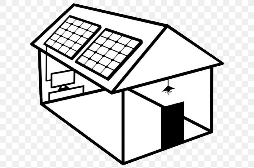 Solar Power Solar Panels Solar Energy Electricity, PNG, 626x542px, Solar Power, Area, Artwork, Black And White, Building Download Free