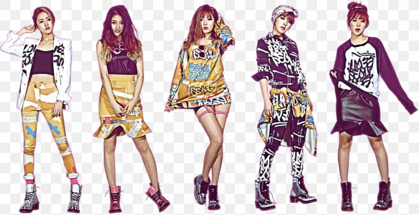 4Minute K-pop Korean Idol Desktop Wallpaper, PNG, 1024x527px, Watercolor, Cartoon, Flower, Frame, Heart Download Free