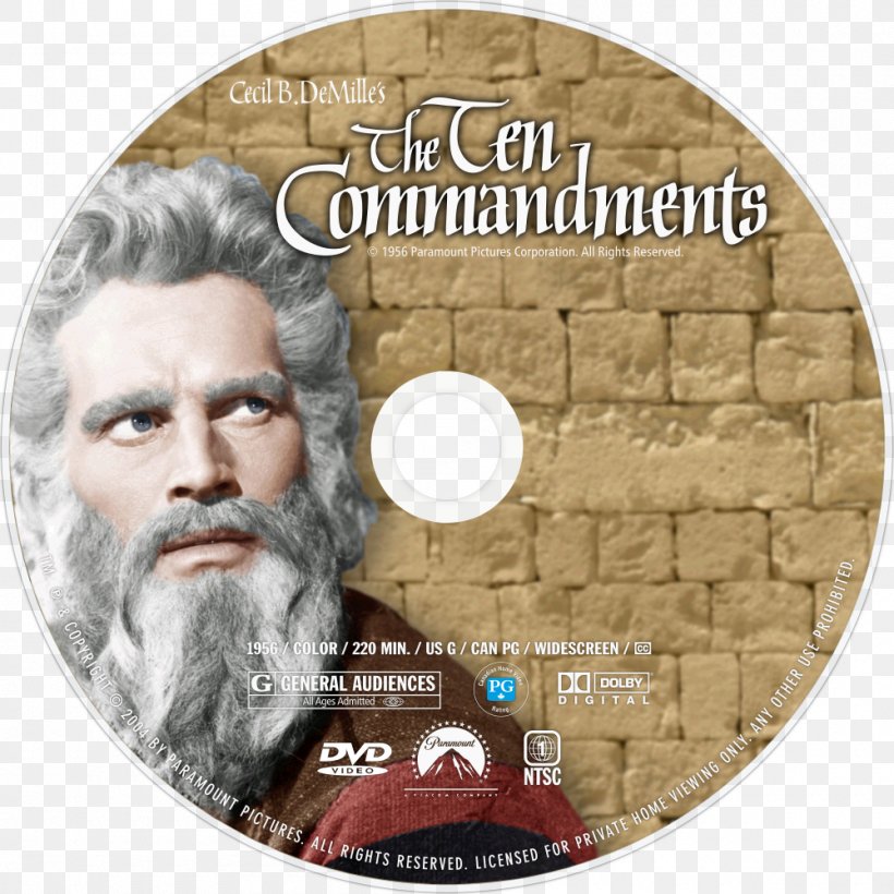 Charlton Heston The Ten Commandments Film Photography, PNG, 1000x1000px, Charlton Heston, Cecil B Demille, Dvd, Facial Hair, Film Download Free