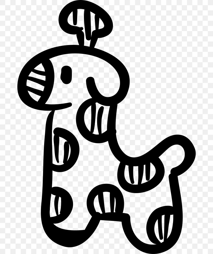 Toy Northern Giraffe Clip Art, PNG, 688x980px, Toy, Animal, Area, Artwork, Black And White Download Free