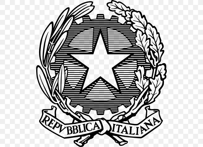 Emblem Of Italy Italian Constitutional Referendum, 1946 Clip Art, PNG, 528x593px, Italy, Area, Ball, Black And White, Brand Download Free