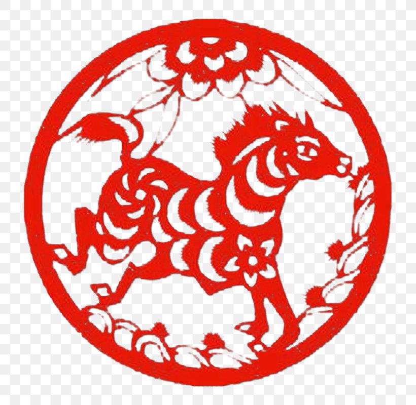 Chinese Zodiac Chinese New Year Horse Dog Chinese Paper Cutting, PNG, 800x800px, Chinese Zodiac, Area, Art, Chinese Astrology, Chinese Calendar Download Free