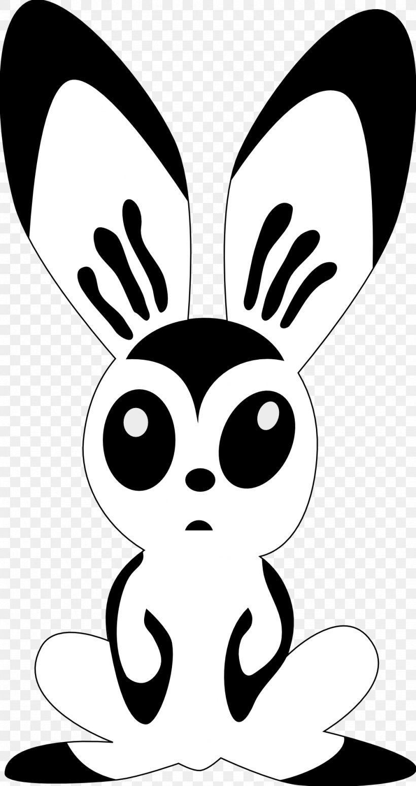 Easter Bunny Arctic Hare Domestic Rabbit Clip Art, PNG, 999x1888px, Easter Bunny, Arctic Hare, Art, Artwork, Black And White Download Free