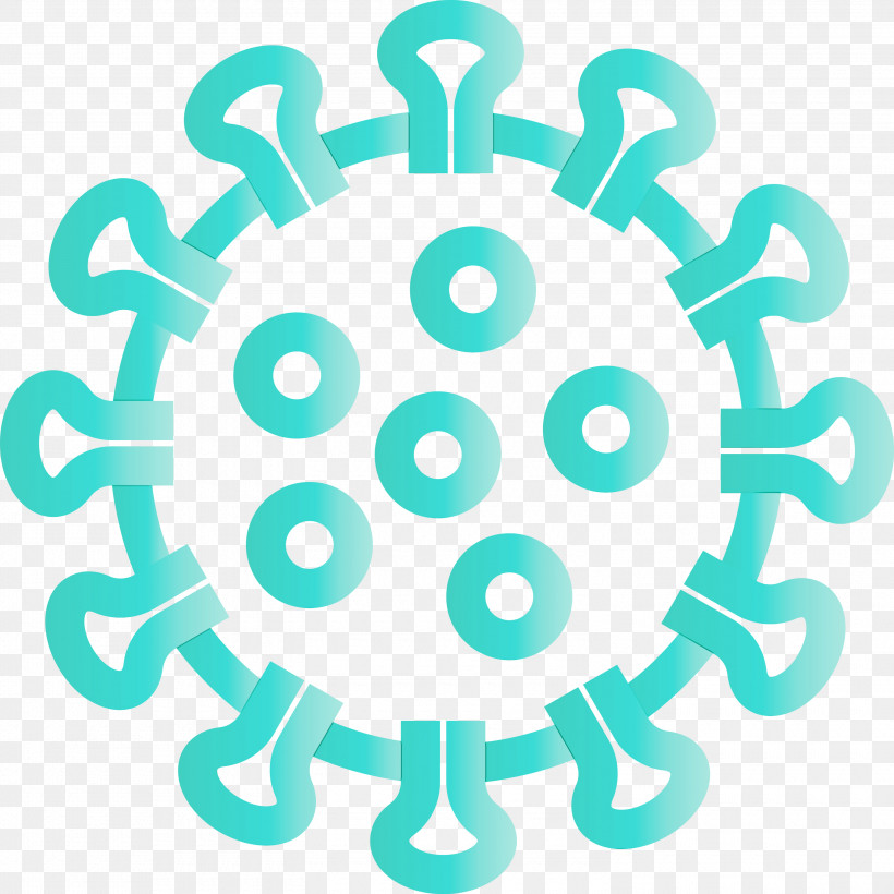 Turquoise Aqua Circle Symbol, PNG, 3000x3000px, Coronavirus, Aqua, Circle, Corona, Covid Download Free