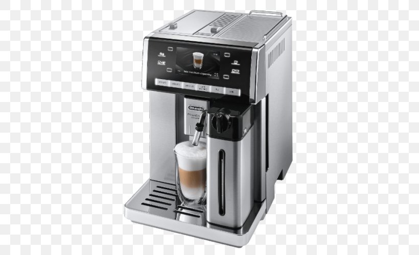 Espresso Machines Coffee De'Longhi PrimaDonna Exclusive ESAM 6900, PNG, 669x500px, Espresso, Coffee, Coffeemaker, Drip Coffee Maker, Espresso Machine Download Free