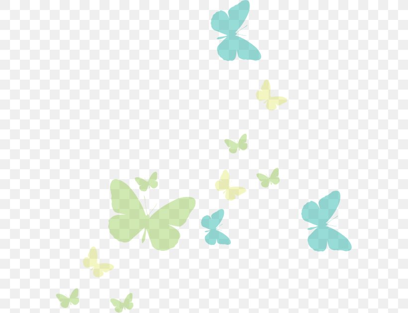 Butterfly Silhouette, PNG, 595x629px, Butterfly, Green, Leaf, Moths And Butterflies, Petal Download Free
