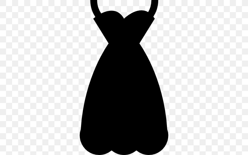 Dress Clothing T-shirt Clip Art, PNG, 512x512px, Dress, Black, Black And White, Button, Clothing Download Free