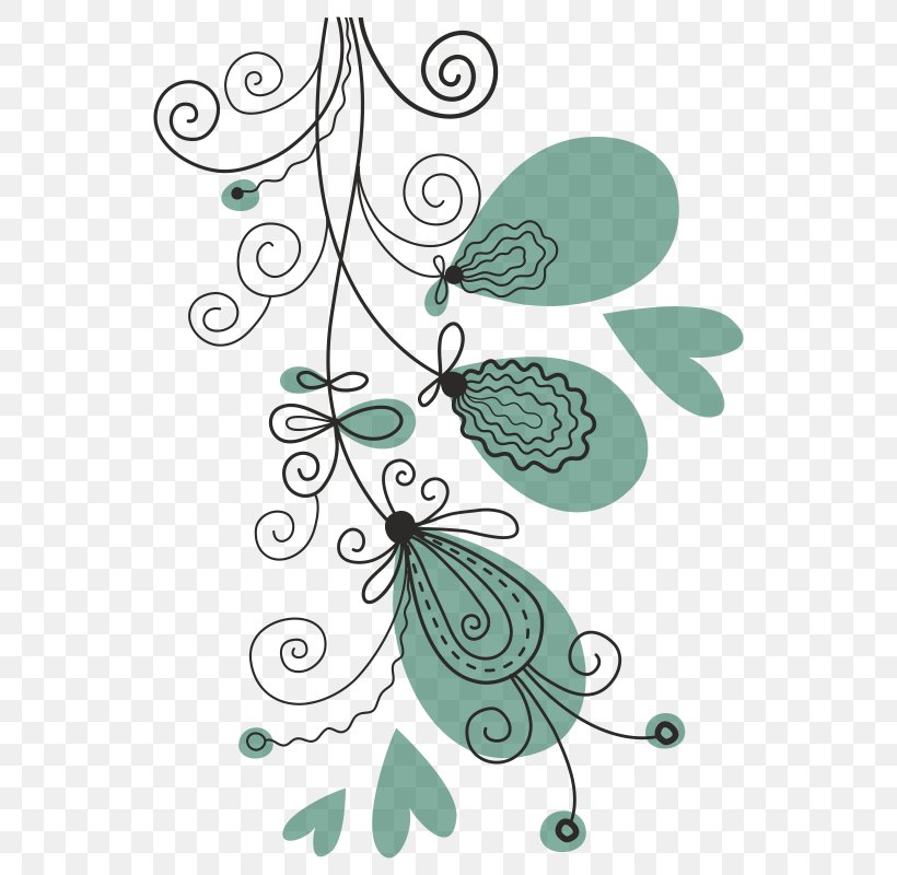 Floral Design Turquoise Phonograph Record Decorative Arts, PNG, 800x800px, Floral Design, Blue, Branch, Butterfly, Color Download Free