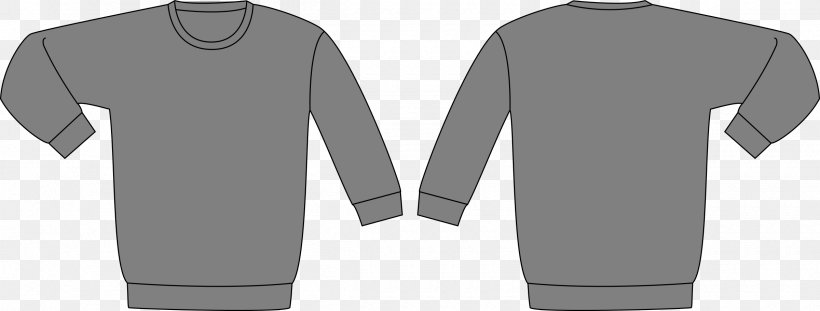 Hoodie T-shirt Sweater Template Bluza, PNG, 2400x913px, Hoodie, Bluza, Clothing, Crew Neck, Long Sleeved T Shirt Download Free