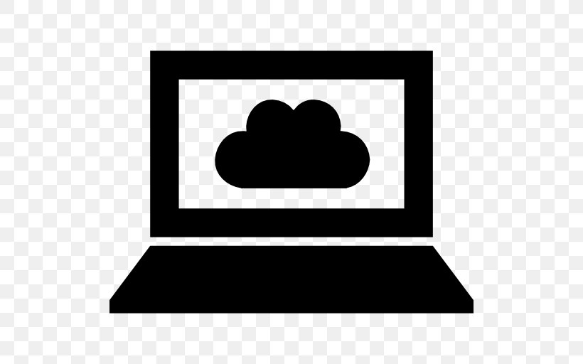 Laptop, PNG, 512x512px, Laptop, Area, Black, Black And White, Cloud Computing Download Free