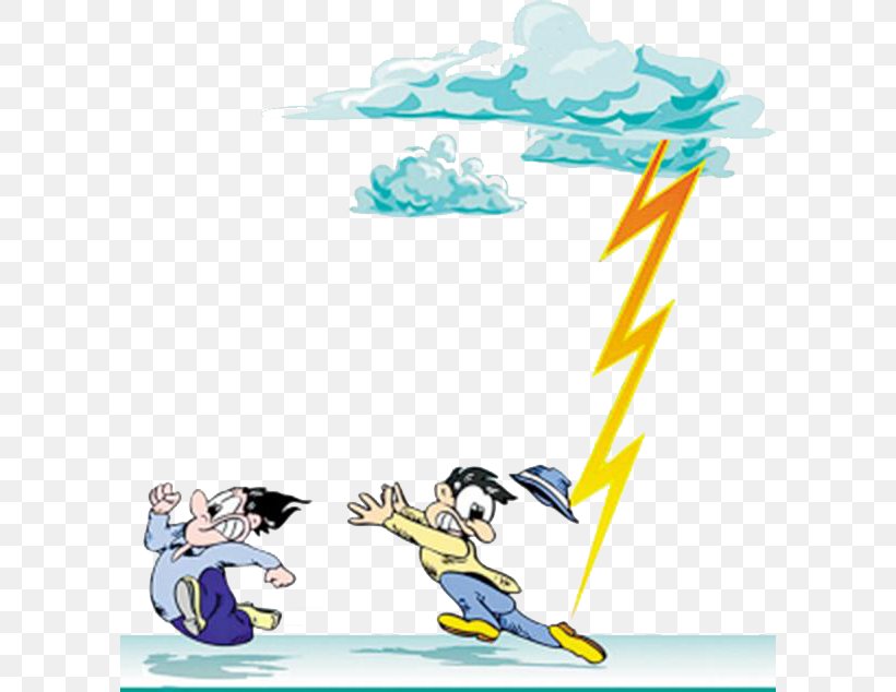 Thunderstorm Lightning Electrical Injury Electricity, PNG, 600x634px, Thunder, Area, Art, Blue, Cartoon Download Free