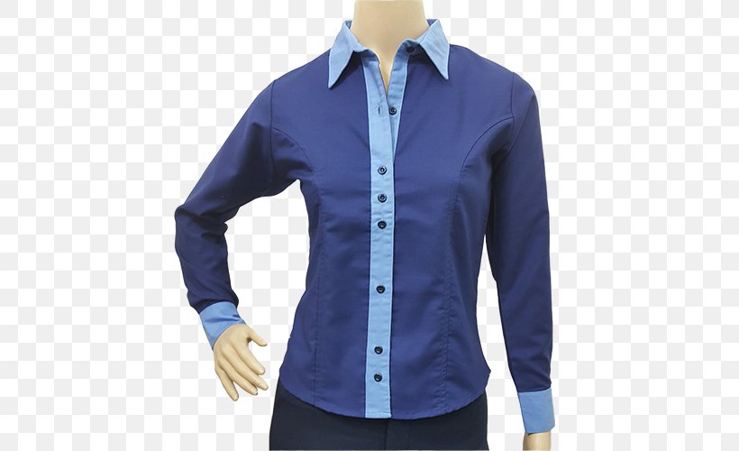 Blouse T-shirt RW Uniforms Robbinson Woods Sleeve, PNG, 500x500px, Blouse, Blue, Button, Collar, Cuff Download Free