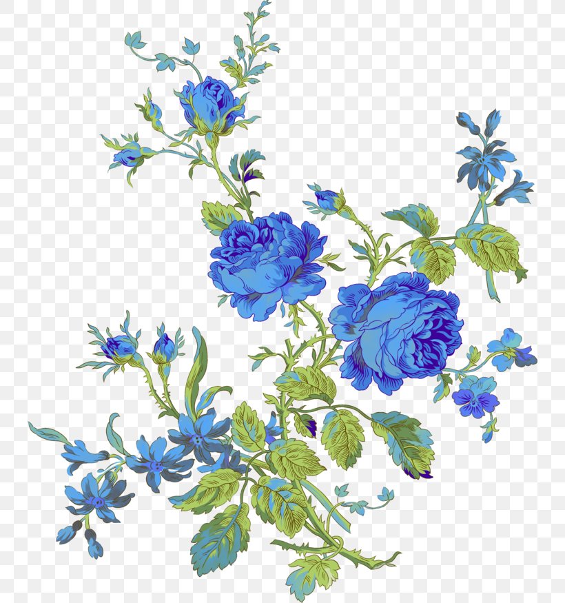 Blue Flower Watercolor Painting Clip Art, PNG, 740x875px, Flower, Art, Blue, Blue Flower, Blue Rose Download Free