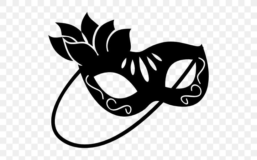 Female Mask, PNG, 512x512px, Mask, Artwork, Black, Black And White, Carnival Download Free