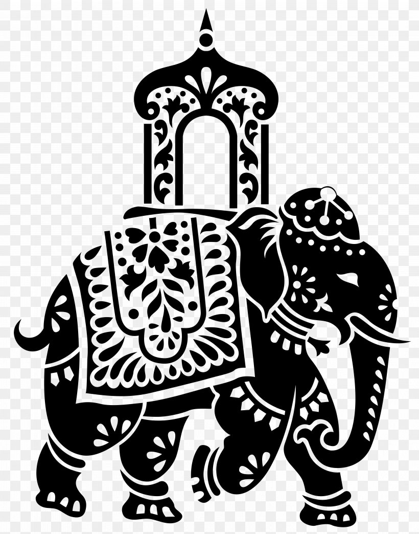 Wedding Invitation Rajasthan Elephant Weddings In India, PNG, 6278x8000px, Wedding Invitation, Art, Asian Elephant, Blackandwhite, Coloring Book Download Free
