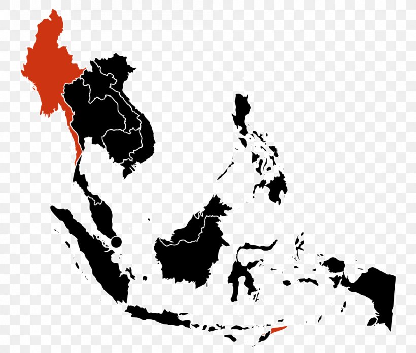 Association Of Southeast Asian Nations Globe Continent Map, PNG, 998x846px, Southeast Asia, Art, Asean Economic Community, Asia, Black Download Free