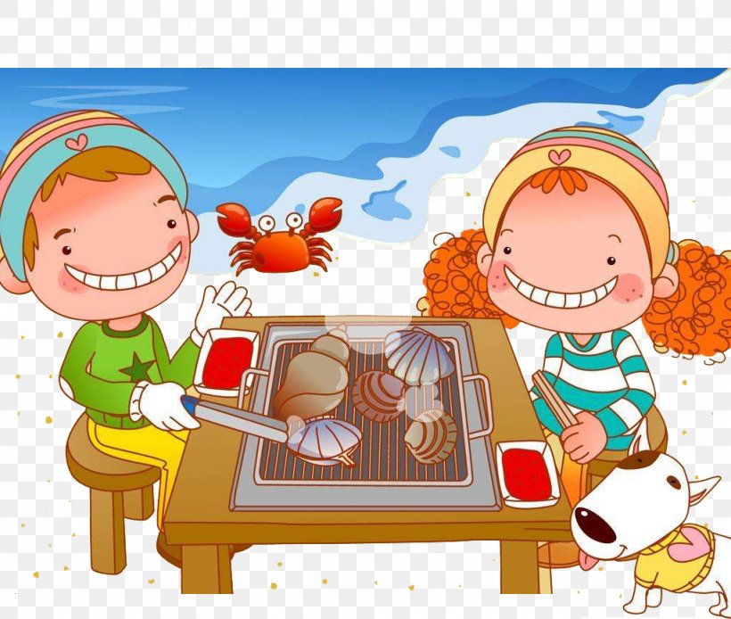 Barbecue Cartoon Illustration, PNG, 1024x867px, Barbecue, Art, Cartoon, Child, Cook Download Free