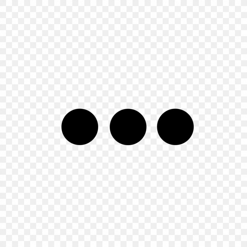 Ellipsis Punctuation Writing Word, PNG, 1024x1024px, Ellipsis, Black, Black And White, Full Stop, Material Design Download Free