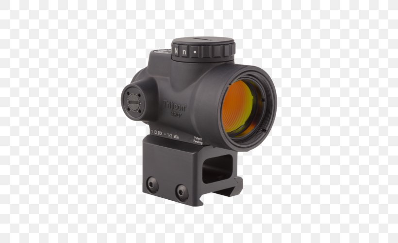 Trijicon Reflector Sight Red Dot Sight Advanced Combat Optical Gunsight, PNG, 500x500px, Watercolor, Cartoon, Flower, Frame, Heart Download Free