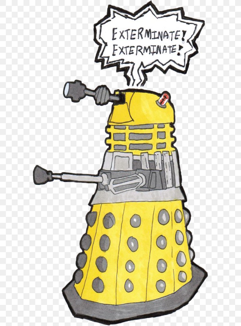 Clip Art Dalek Drawing Illustration Image, PNG, 596x1112px, Dalek, Animation, Area, Art, Artwork Download Free