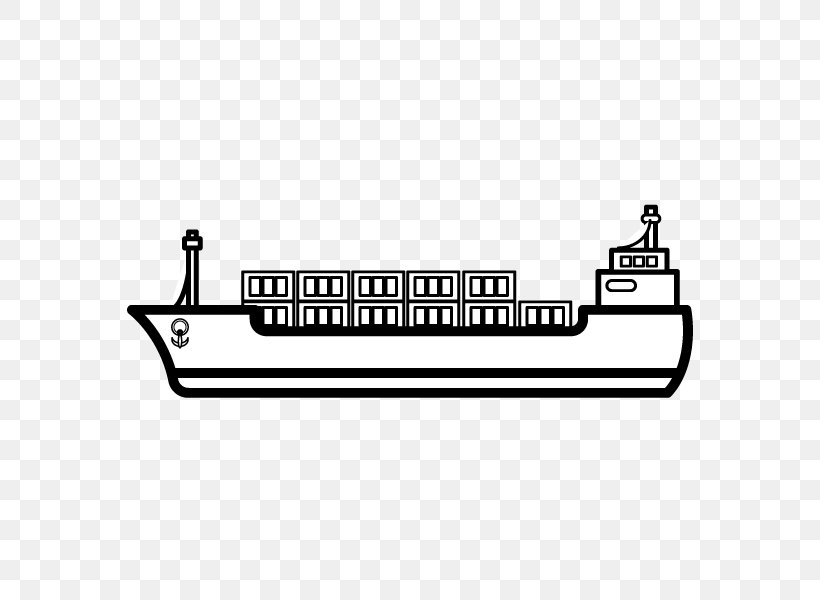 Container Ship Intermodal Container Illustration Cargo Ship, PNG, 600x600px, Ship, Area, Black And White, Brand, Cargo Download Free