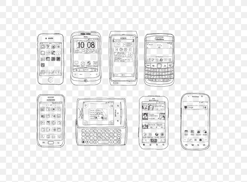IPhone 4S IPhone 5 Drawing Smartphone, PNG, 576x604px, Iphone 4s, Automotive Lighting, Black And White, Blackberry, Drawing Download Free