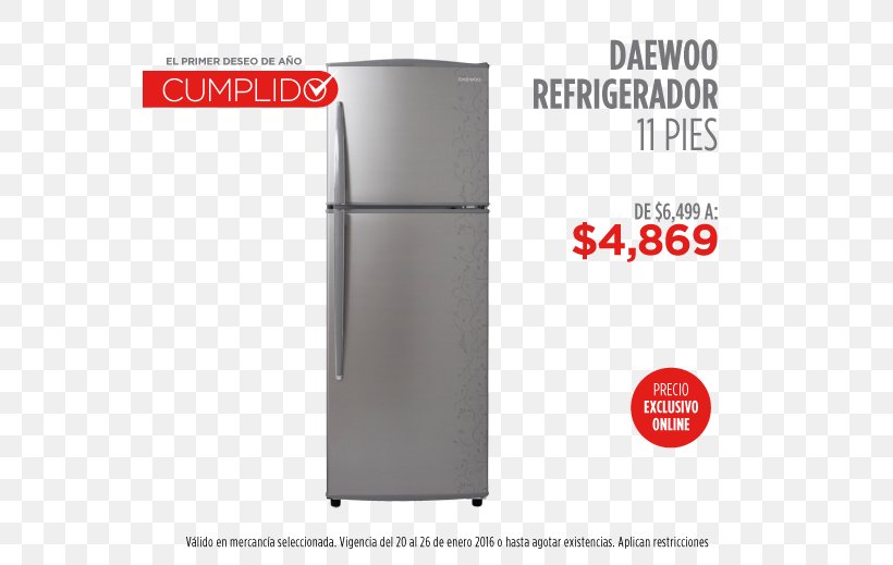 Refrigerator Grupo Elektra Sub-Zero Mexico Price, PNG, 558x519px, Refrigerator, Catalog, Daewoo, Furniture, Grupo Elektra Download Free